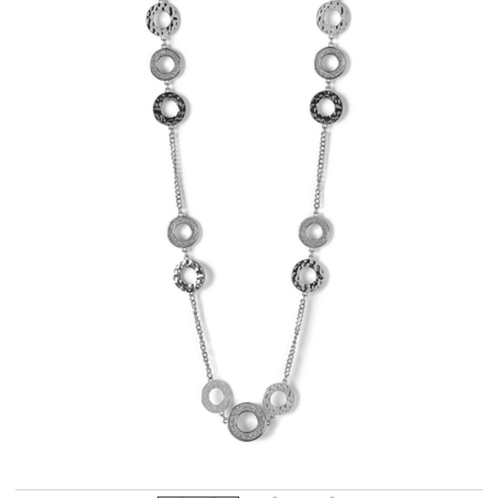 CLEO | Silver Glitter Long Necklace